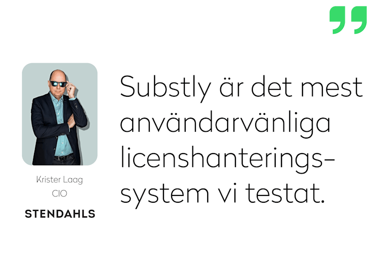 Substly är det mest användarvänliga licenshanteringssystem vi testat